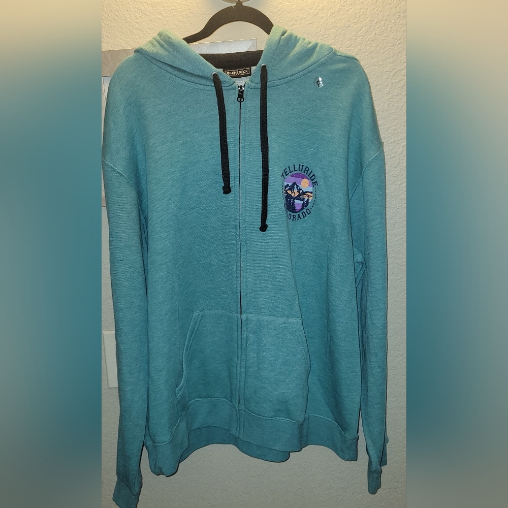 Lone Rock Clothing‎ Telluride Colorado Zip Up Hoodie Sz XL New Unisex